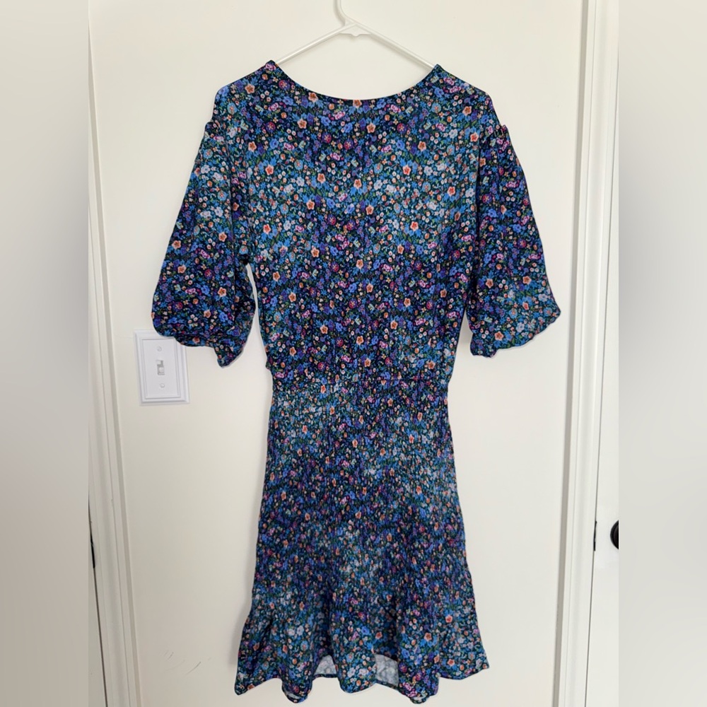 Sandro Blue and Purple Floral Garment